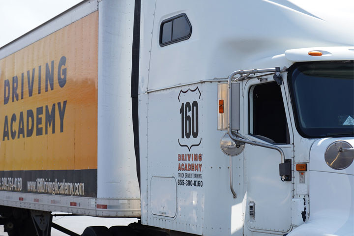 160 Driving Academy branded truck