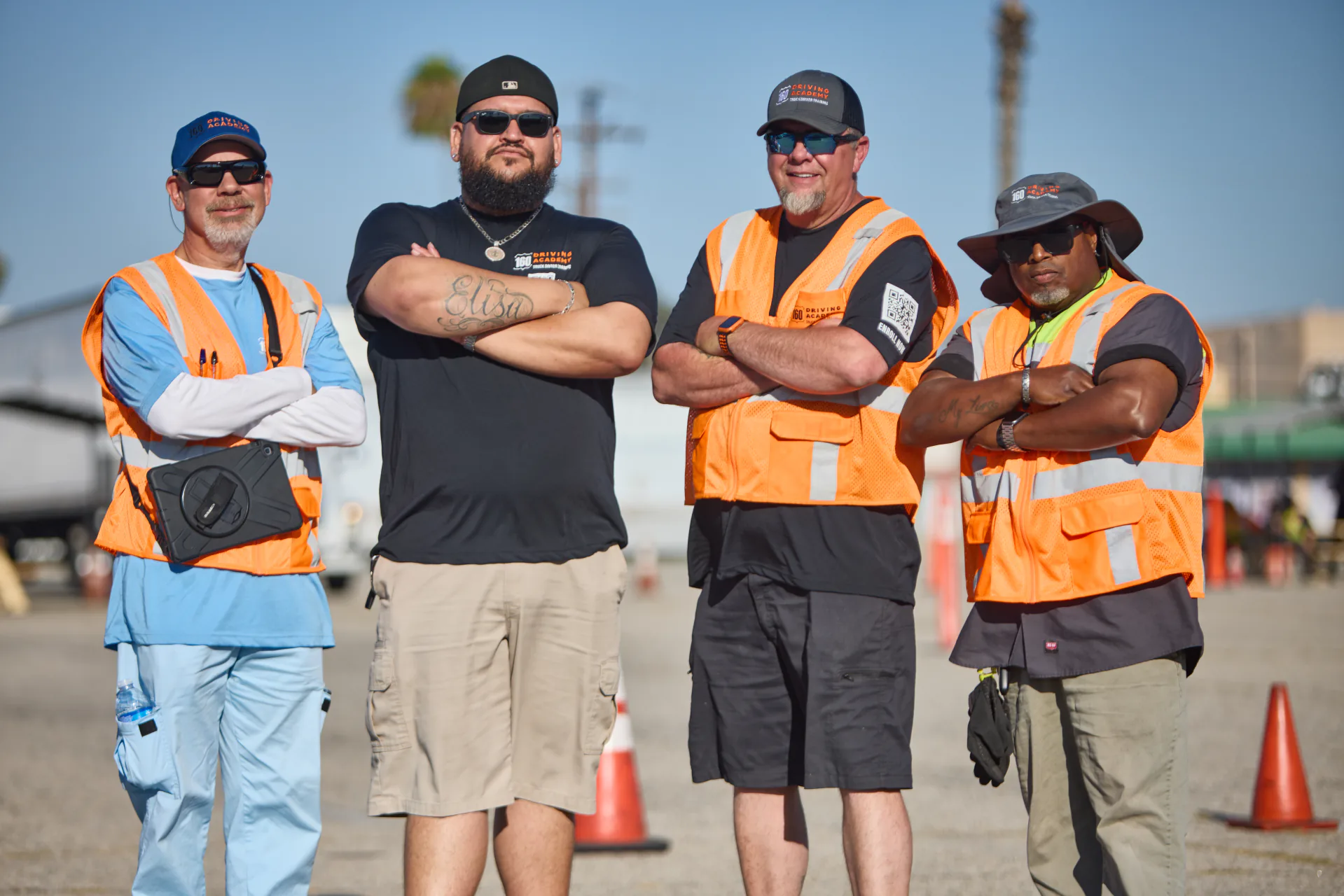 160 Driving Academy CDL instructor team standing together