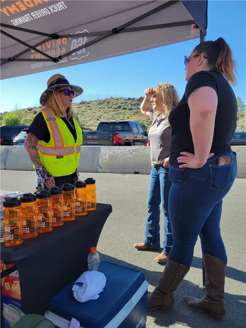 Competitor navigating the driving skills course at the championship