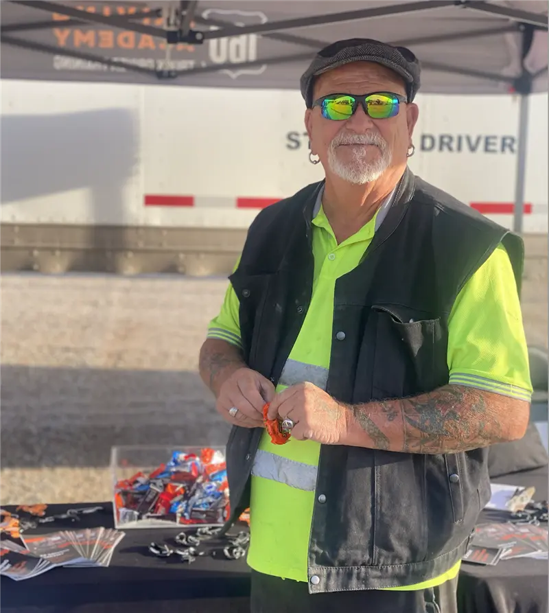Team meeting families at the Oklahoma City Touch a Truck event