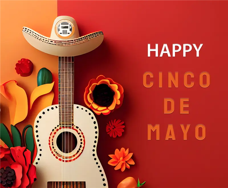 Cinco de Mayo guitar decoration