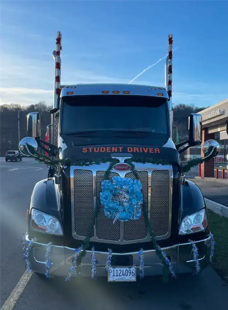 decorated student driver truck