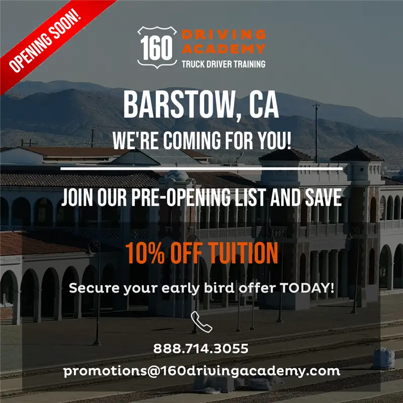 Driving Academy Barstow Announcement