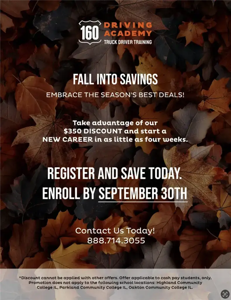 driving academy fall savings promotion