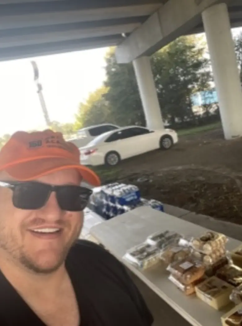 Houston team at the Driver Appreciation Lunch cookout