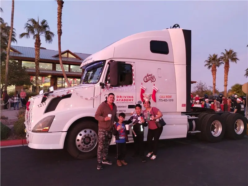 family truck event celebration