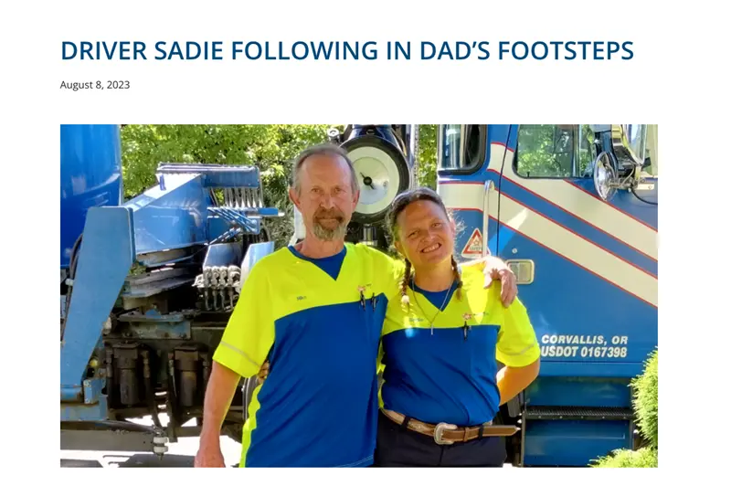 father daughter truck drivers