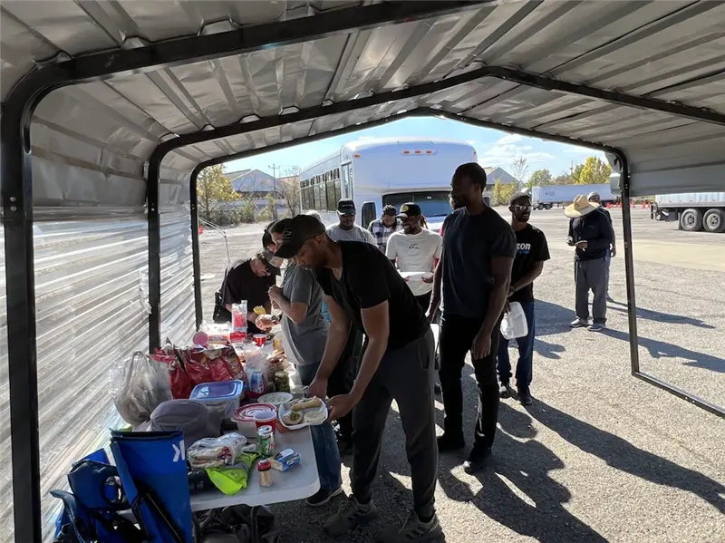 food distribution event