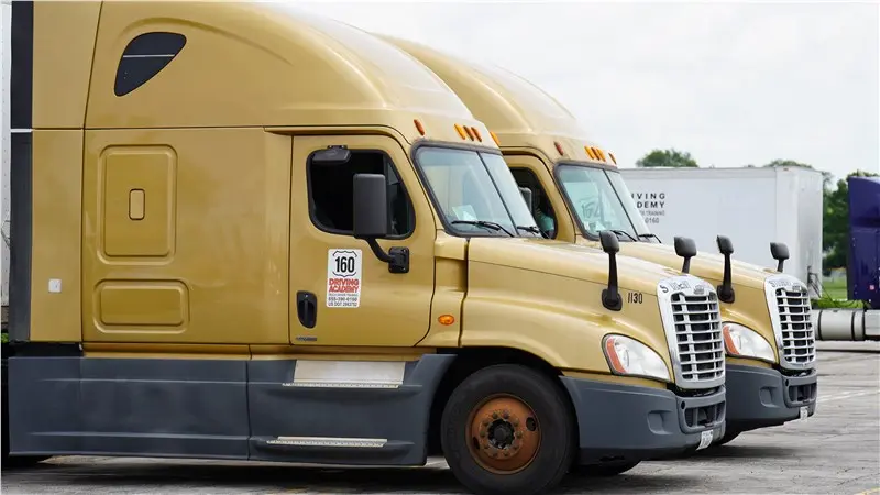 golden semi trucks