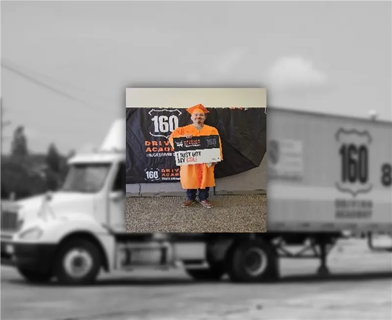 graduation celebration truck driving academy