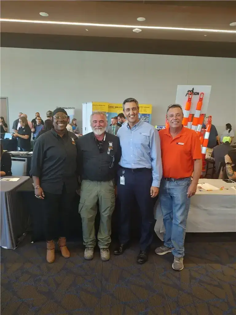 group of professionals at event