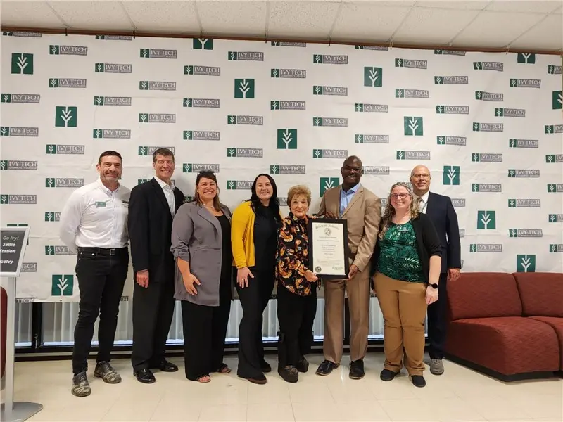 group photo Ivy Tech event