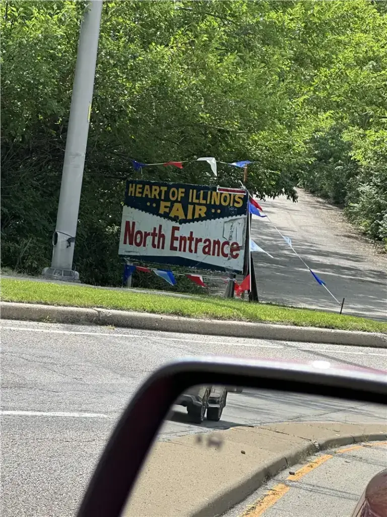 Illinois Fair North Entrance Sign