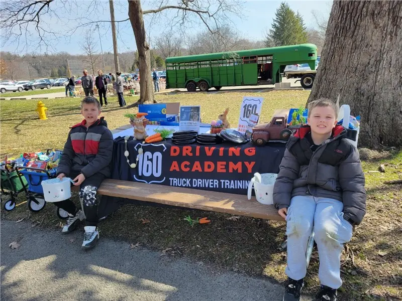 kids selling items outdoor