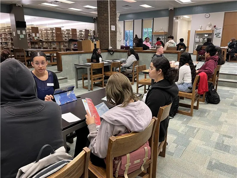 library study group session