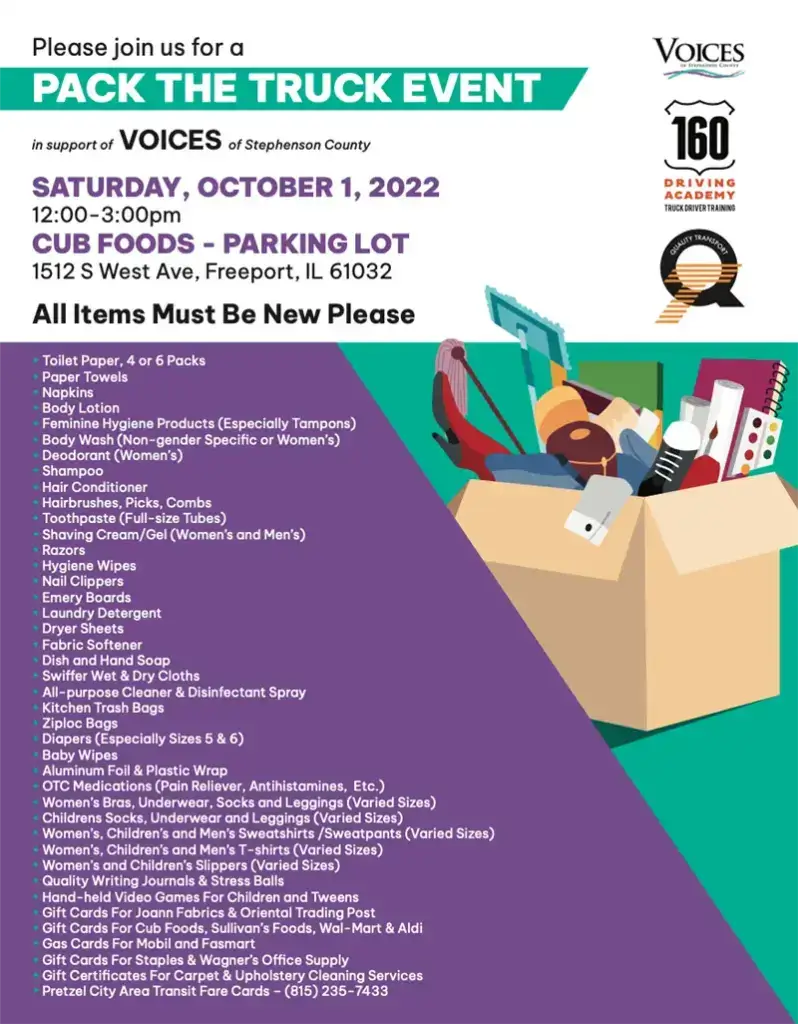 Pack the Truck Event Flyer