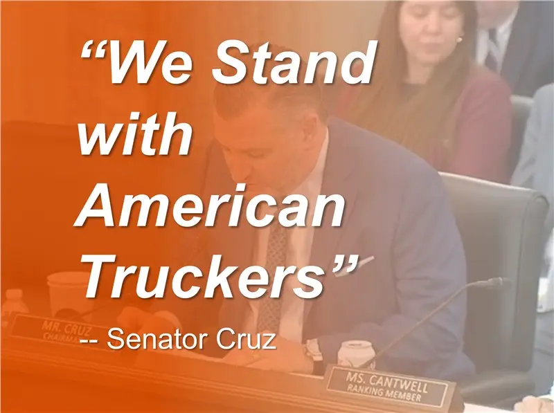 Senator Cruz American Truckers Support