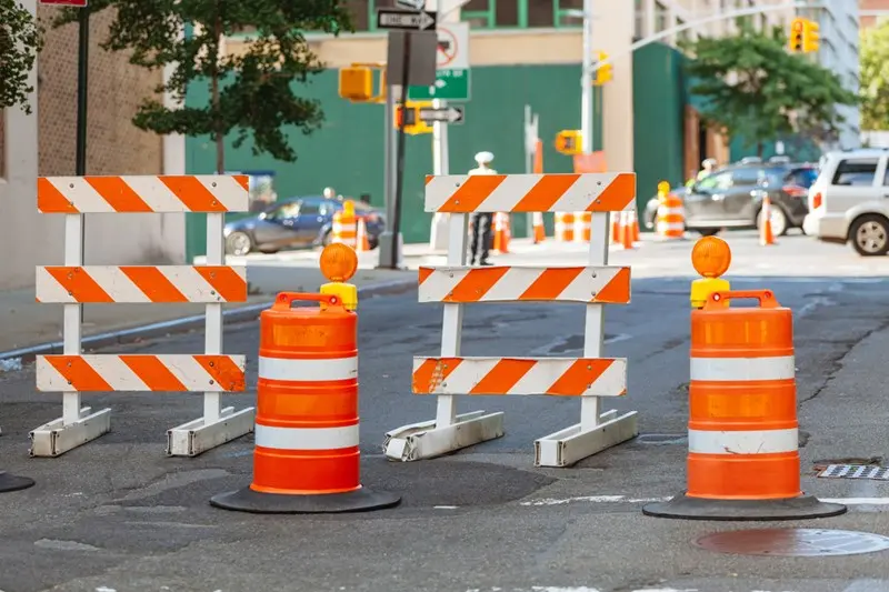 traffic cones and barriers