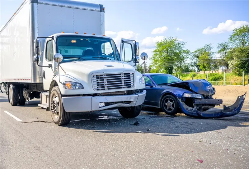 truck car accident scene
