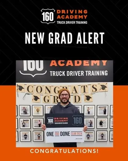 truck driver graduation celebration