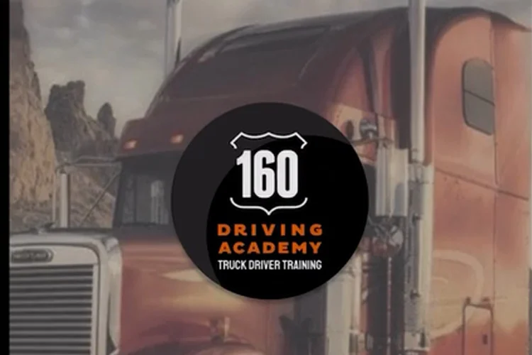 Truck in background with 160 Driving Academy logo