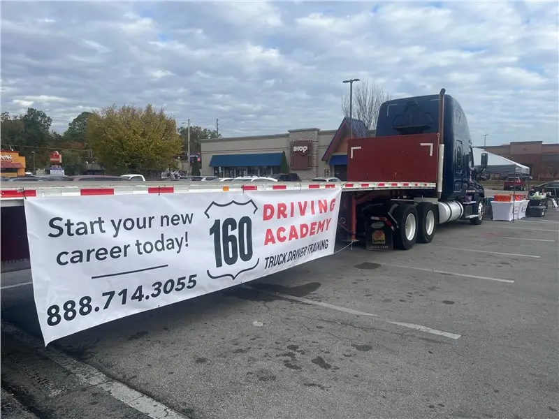 truck driving academy banner