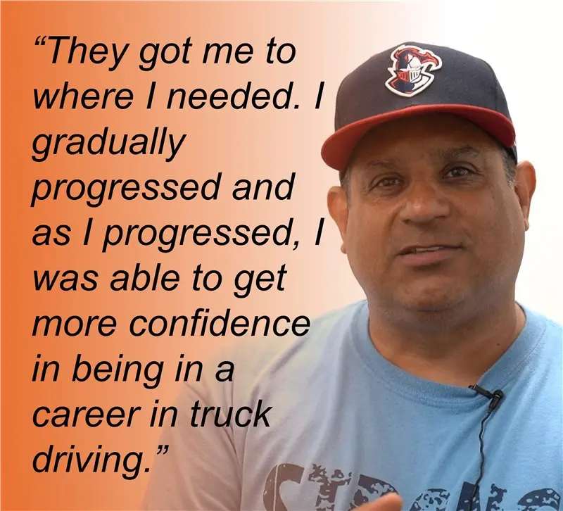 truck driving confidence testimonial