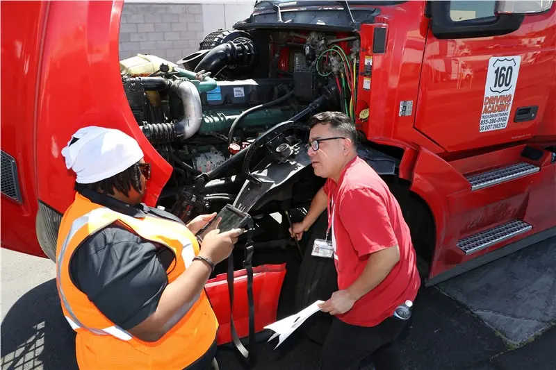 truck maintenance inspection