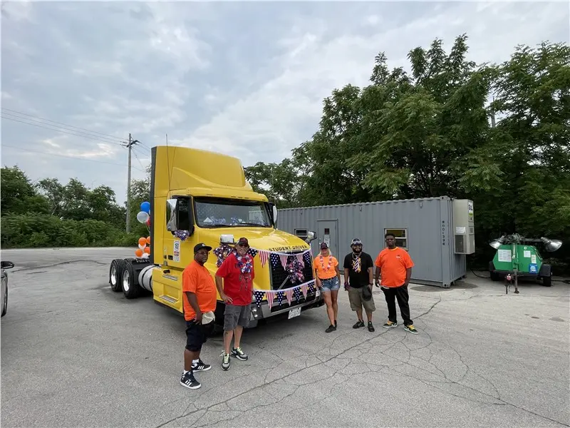 yellow truck celebration group
